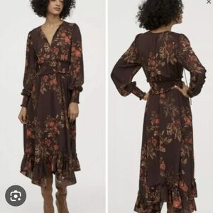 H&M Floral Print Prairie Dress
